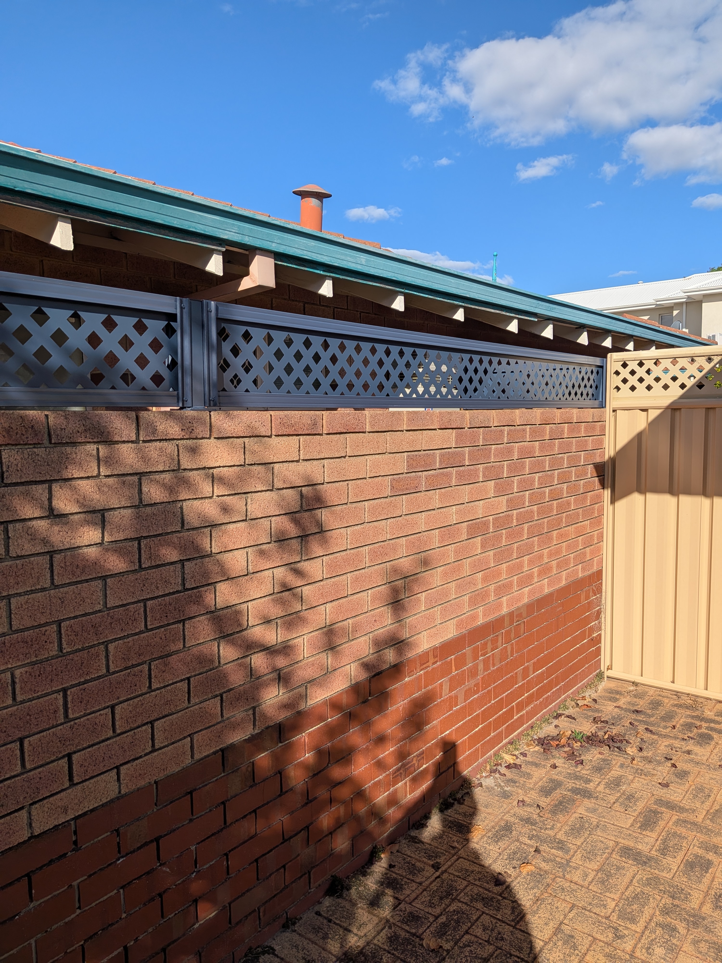 Blue Ocean lattice fencing detail