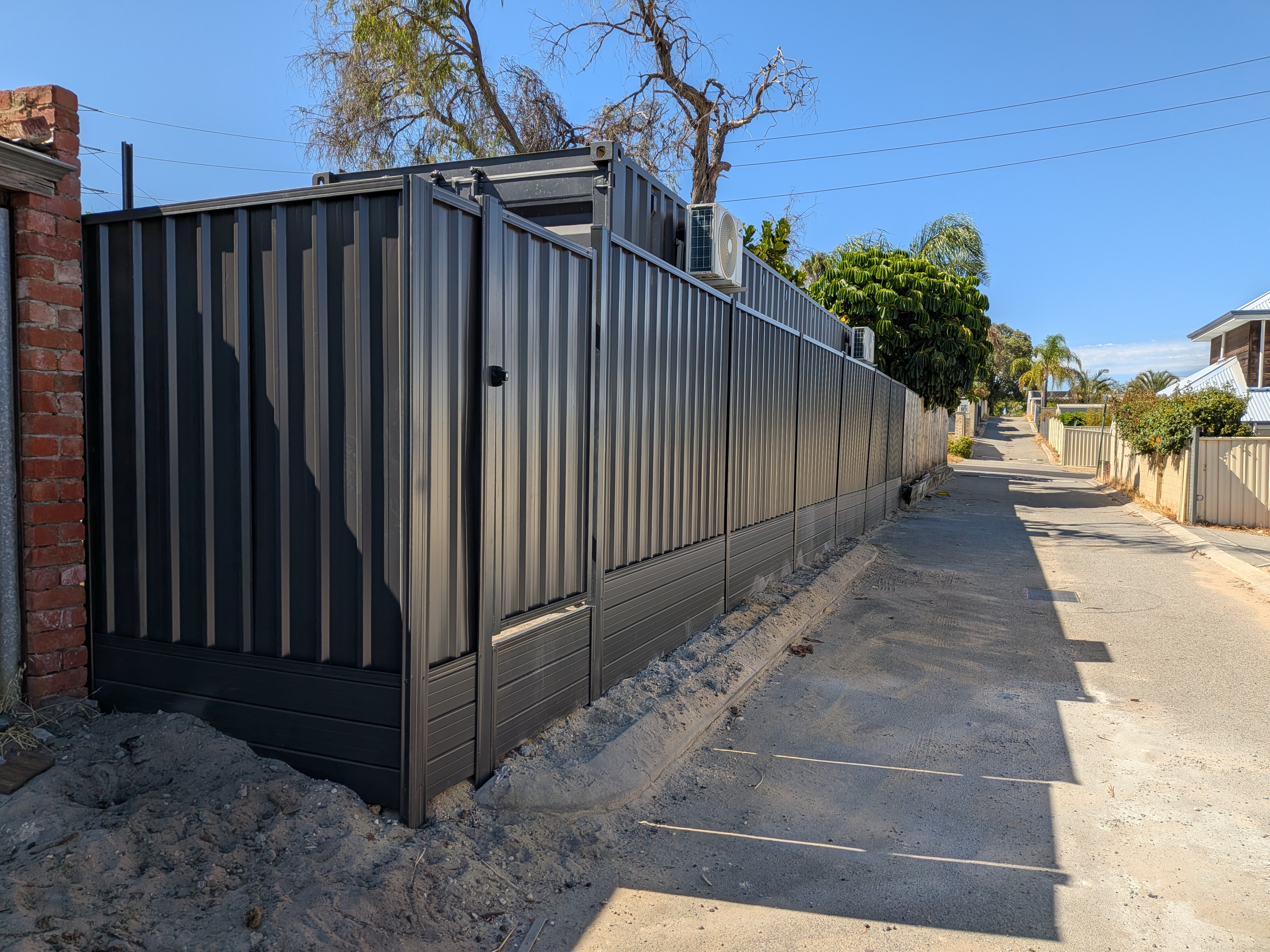 Monument Colorbond boundary fencing project in Perth metro
